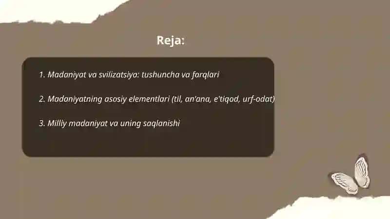 Madaniyat va Sivilizatsiya 2