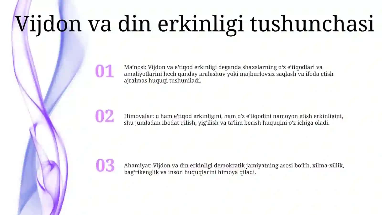 Vijdon Va E'TiqodErkinligiTa'Rifi 2