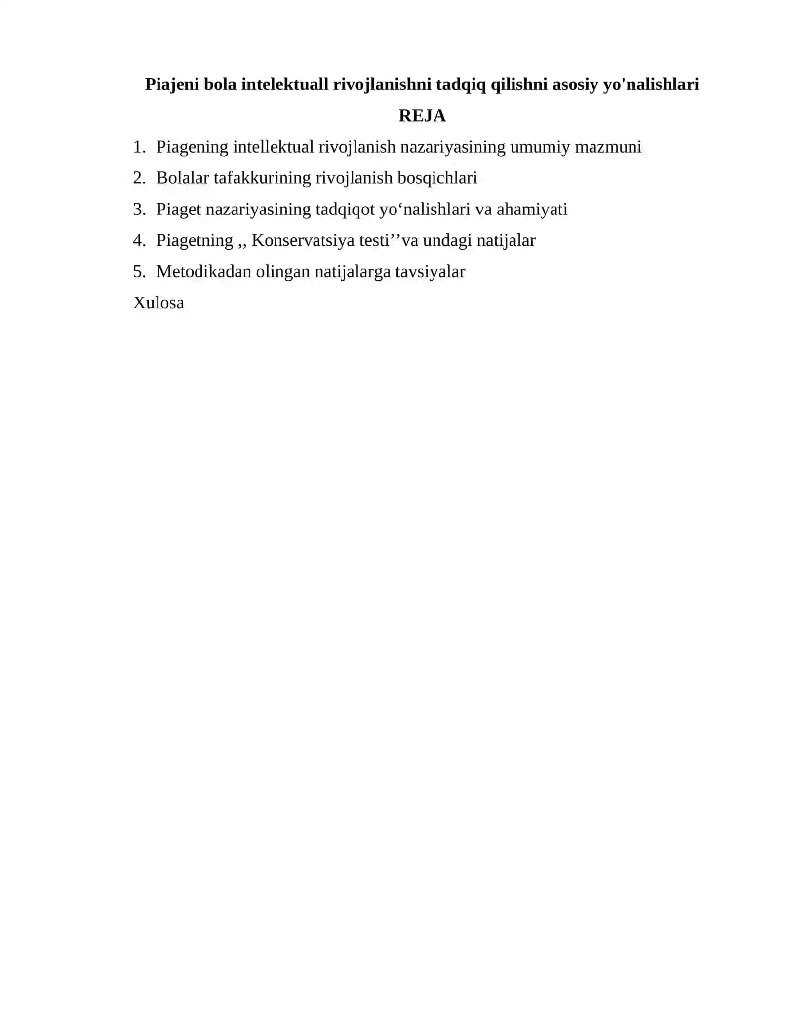 Eksperimental psixologiya fanidan Mustaqil ishi 2