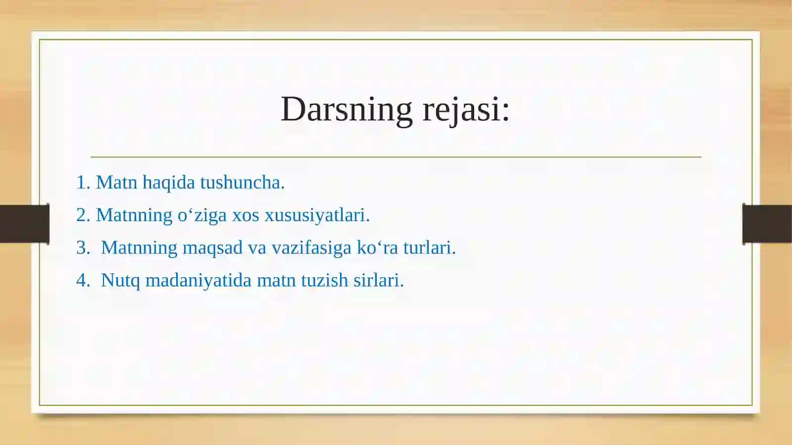 Matn va uning turlari 2