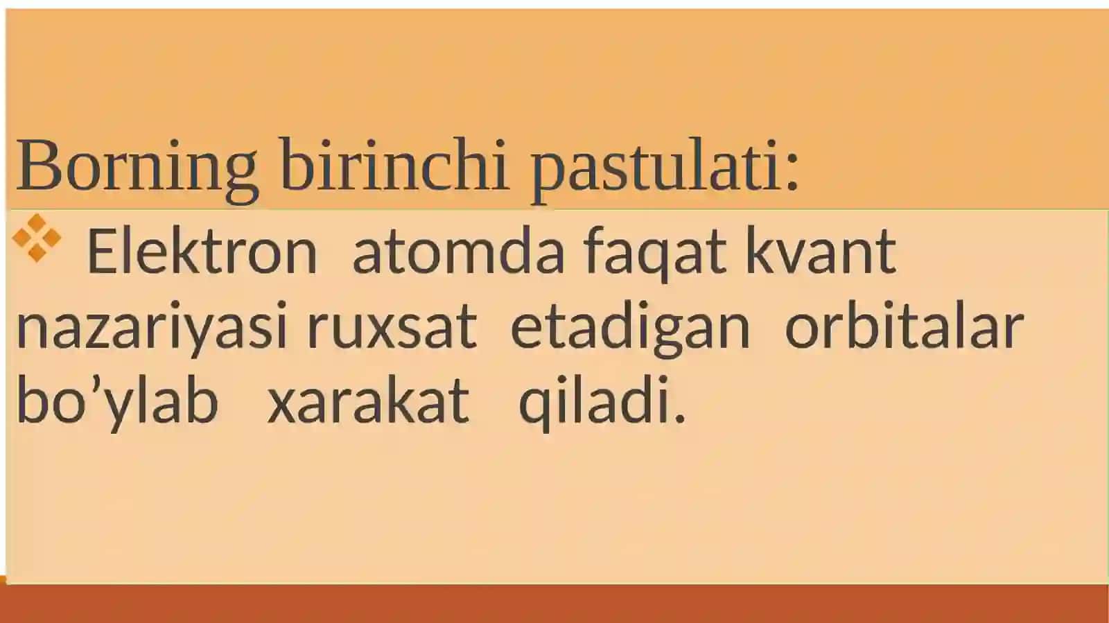 Bor  pastulatlari  va  to’lqin  mexanikasi 2