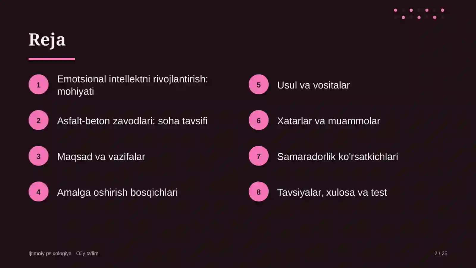 Asfalt-beton zavodlarida emotsional intellektni rivojlantirish 2