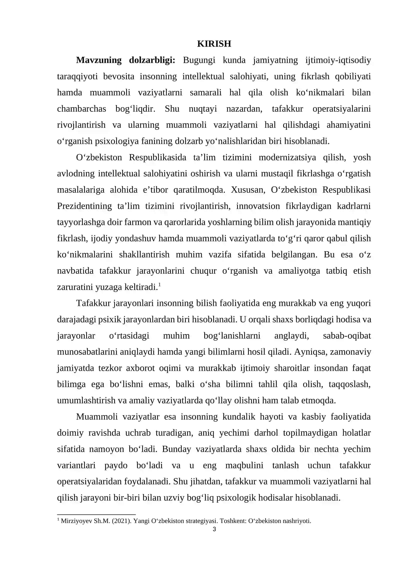 TAFAKKUR OPERATSIYALLARI VA MUAMMOLI VAZIYATLARNI HAL QILISH 2