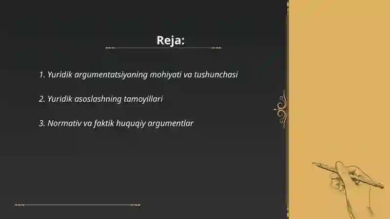 Yuridik argumentatsiya 2