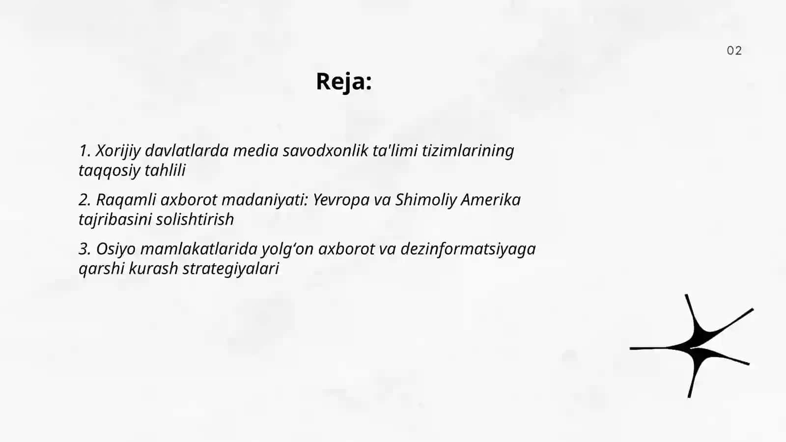 Xorijiy mamlakatlarning media savodxonlik va axborot madaniyatini qiyosiy tahlili 2