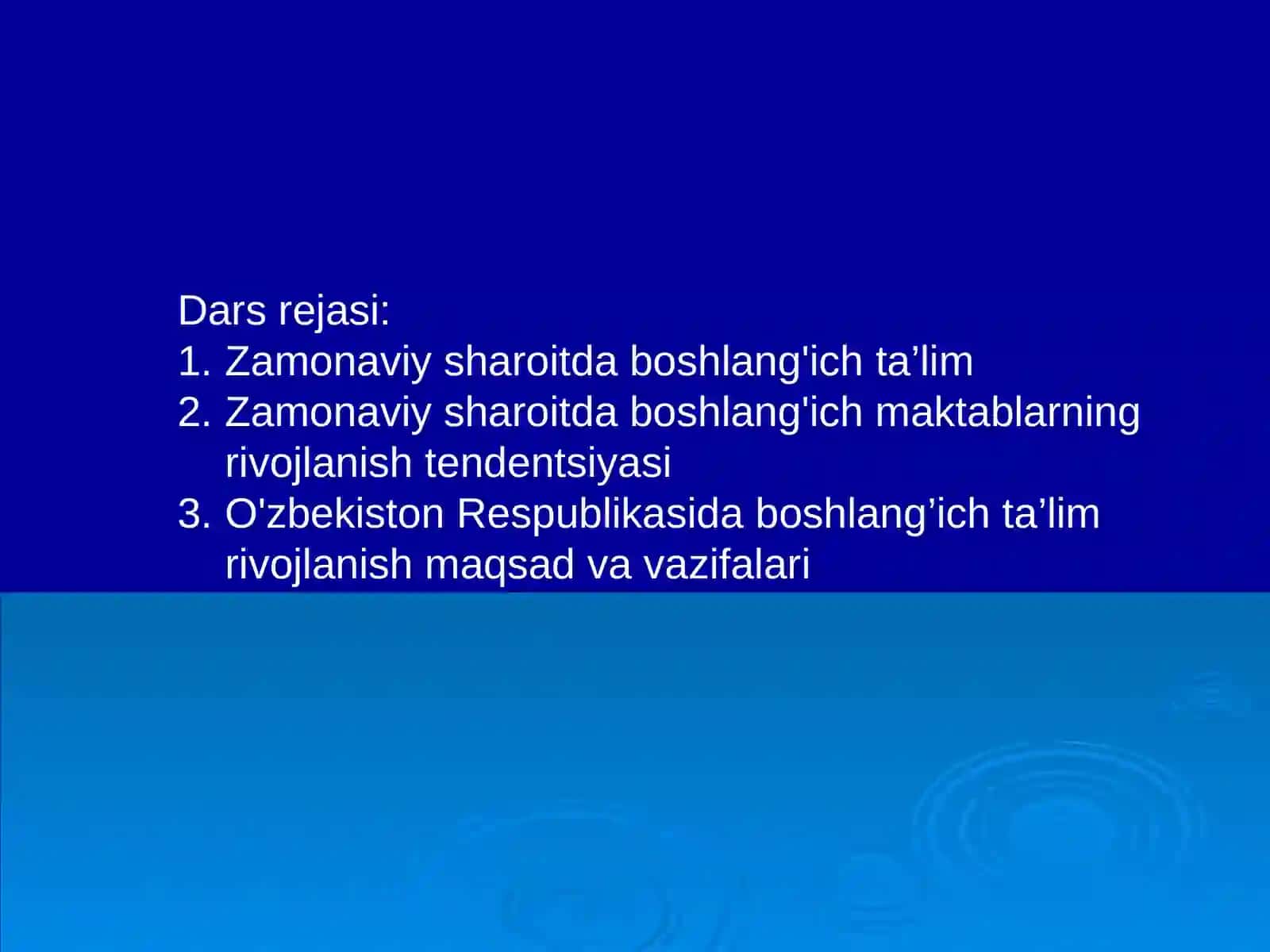 Zamonaviy sharoitdaboshlang'ich ta'lim 2