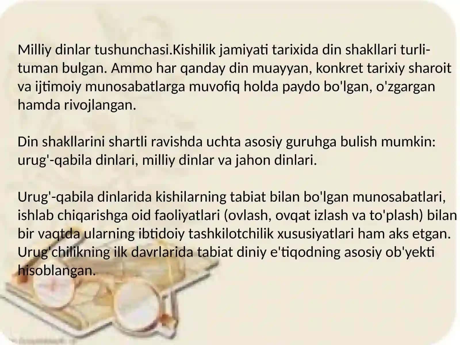 Qadimgi va milliy dinlar 2
