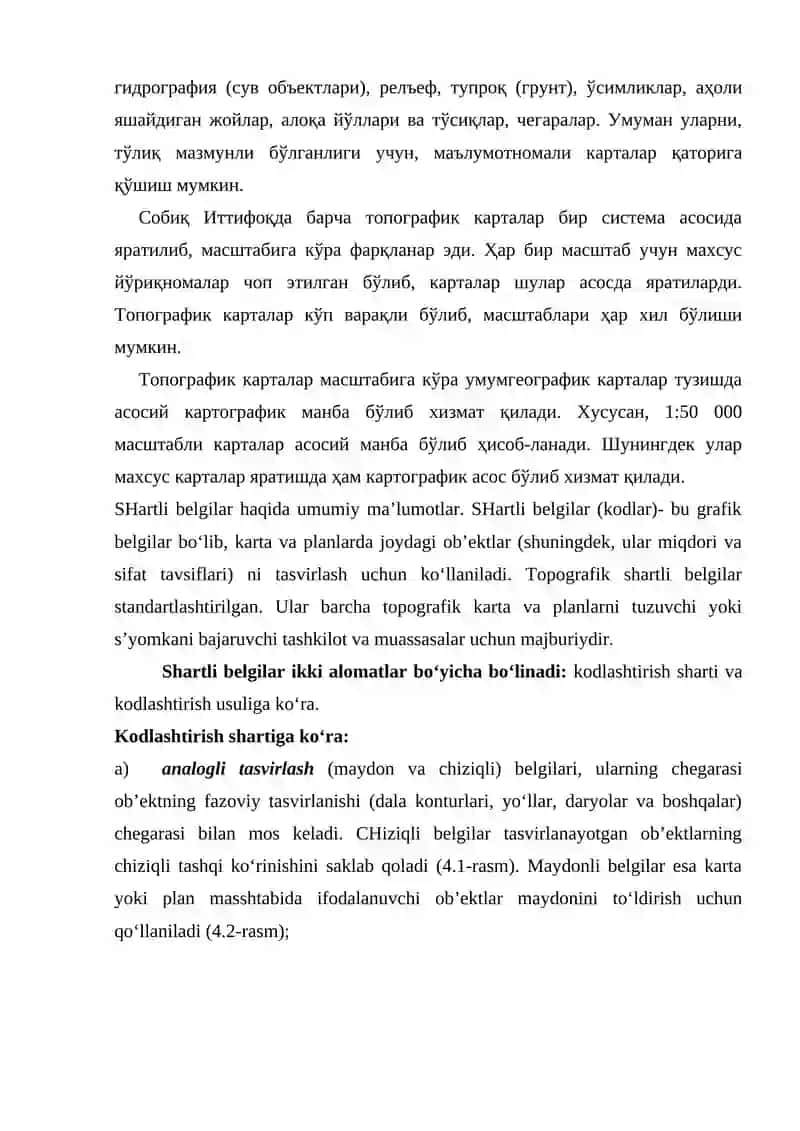 Topogragik kartalar va ularning maqsadi 2