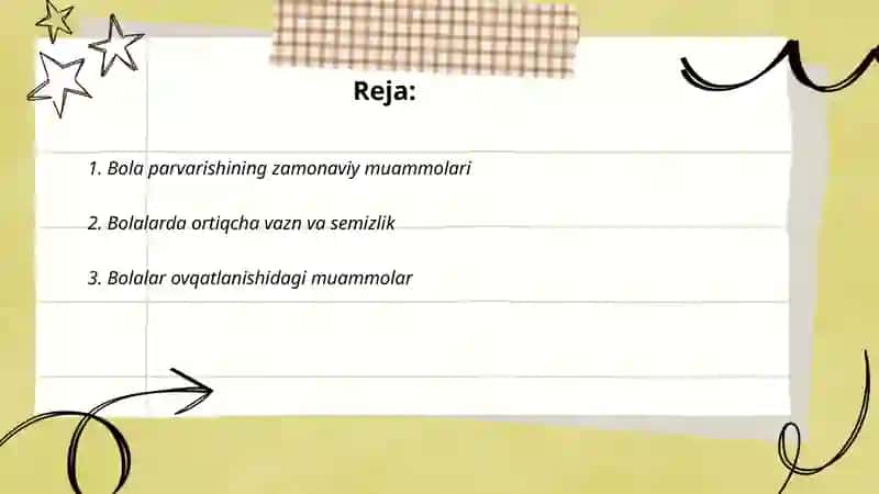 Bolalar salomatligining zamonaviy muammolari. 2