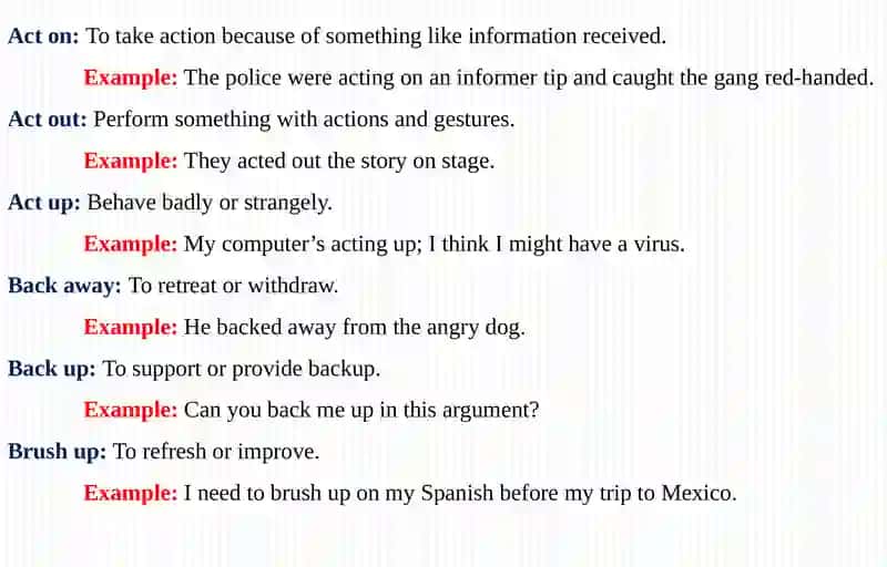 Phrasal verb 2