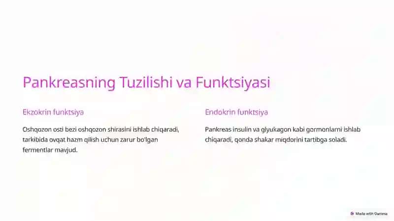 Otkir Pankreatitning Biokimyoviy Asoslari 2