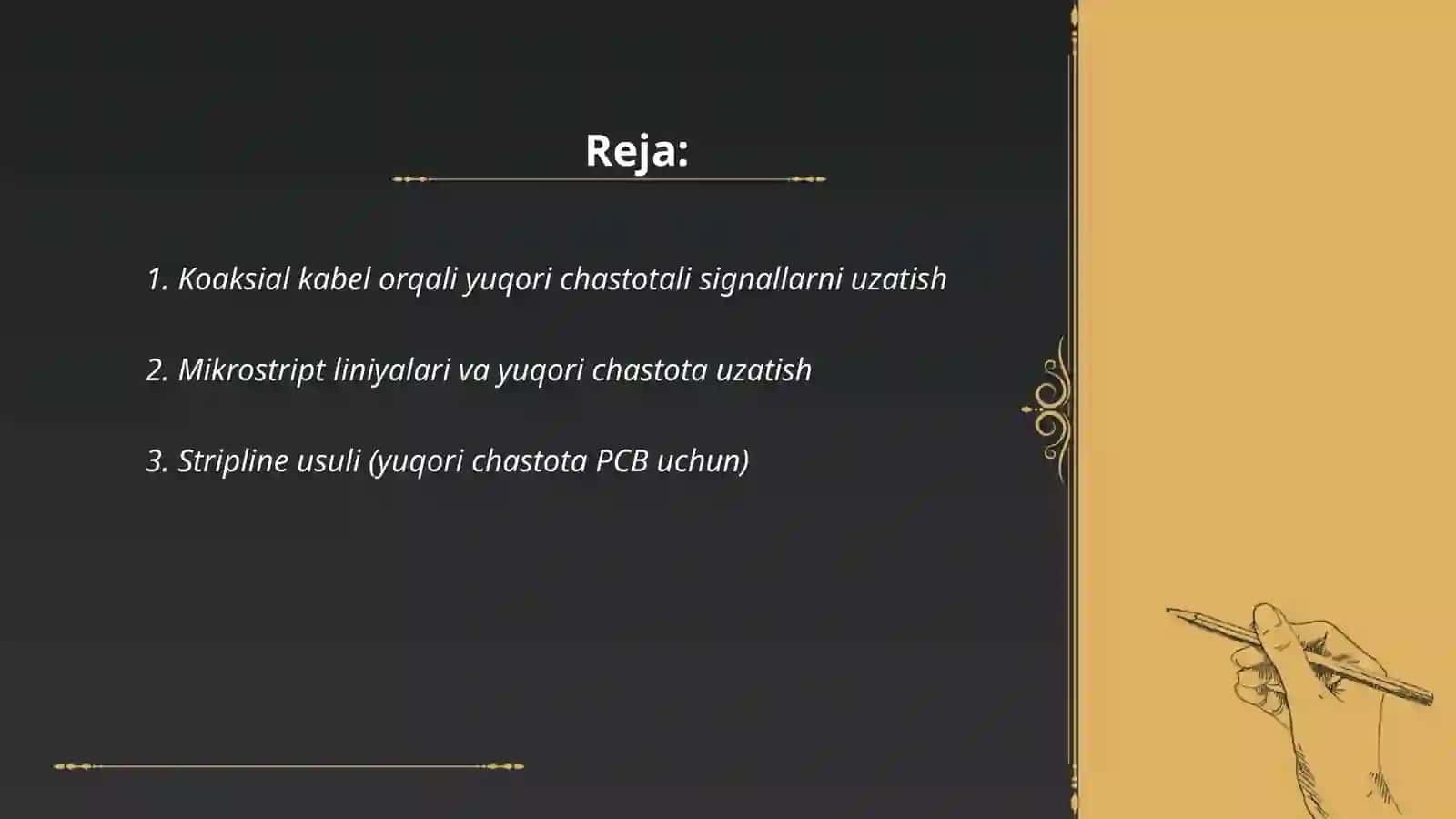 Yuqori chastotali signallarni uzatish usullari 2