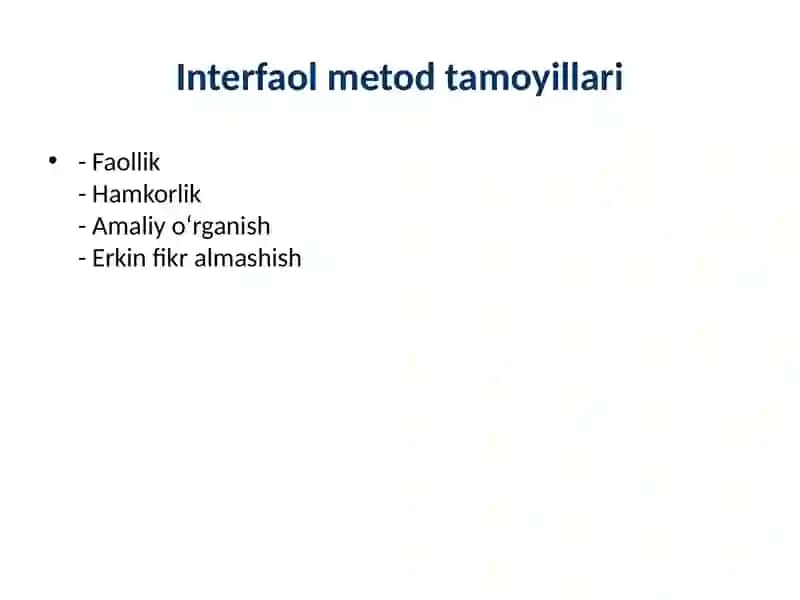 Interfaol metod 2