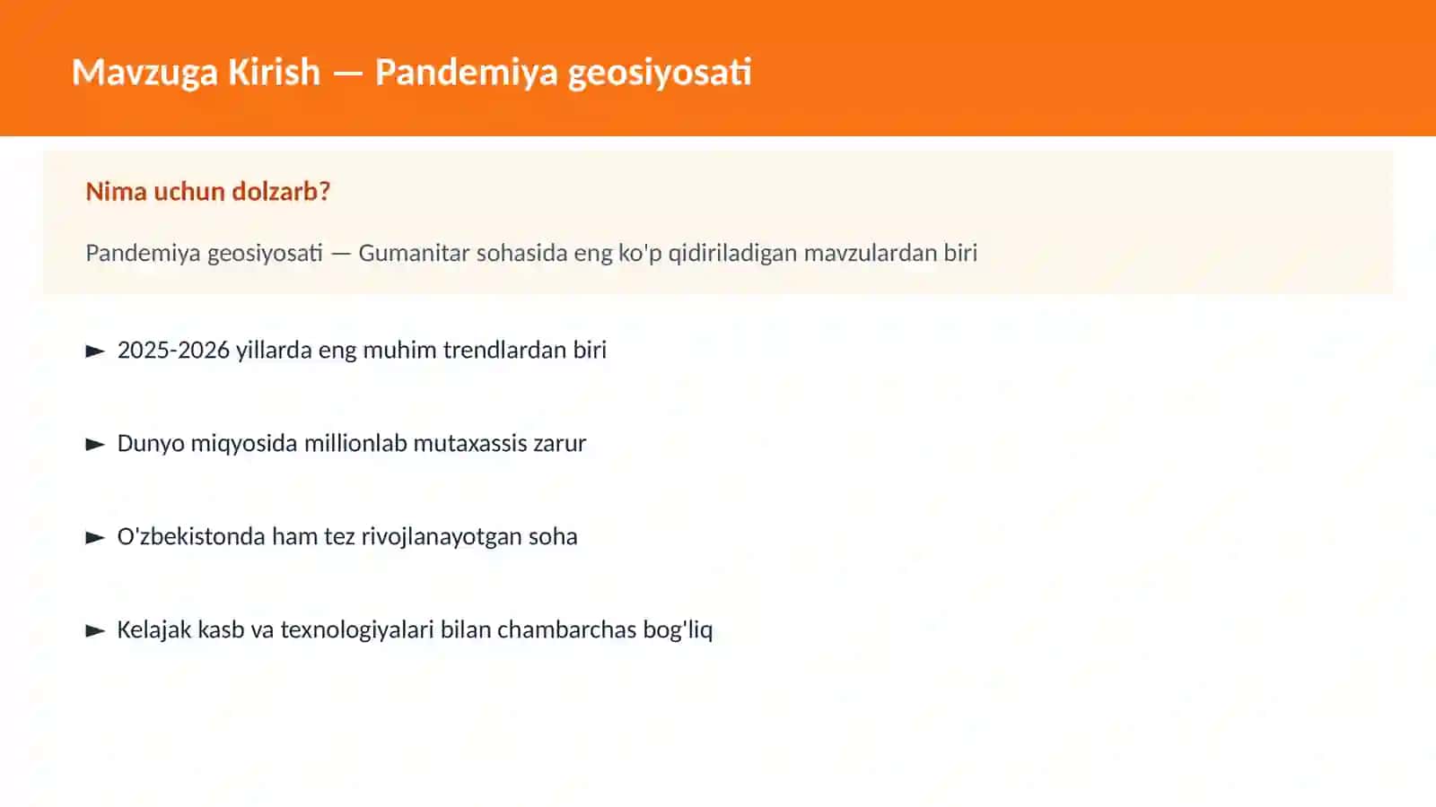 Pandemiya geosiyosati 2