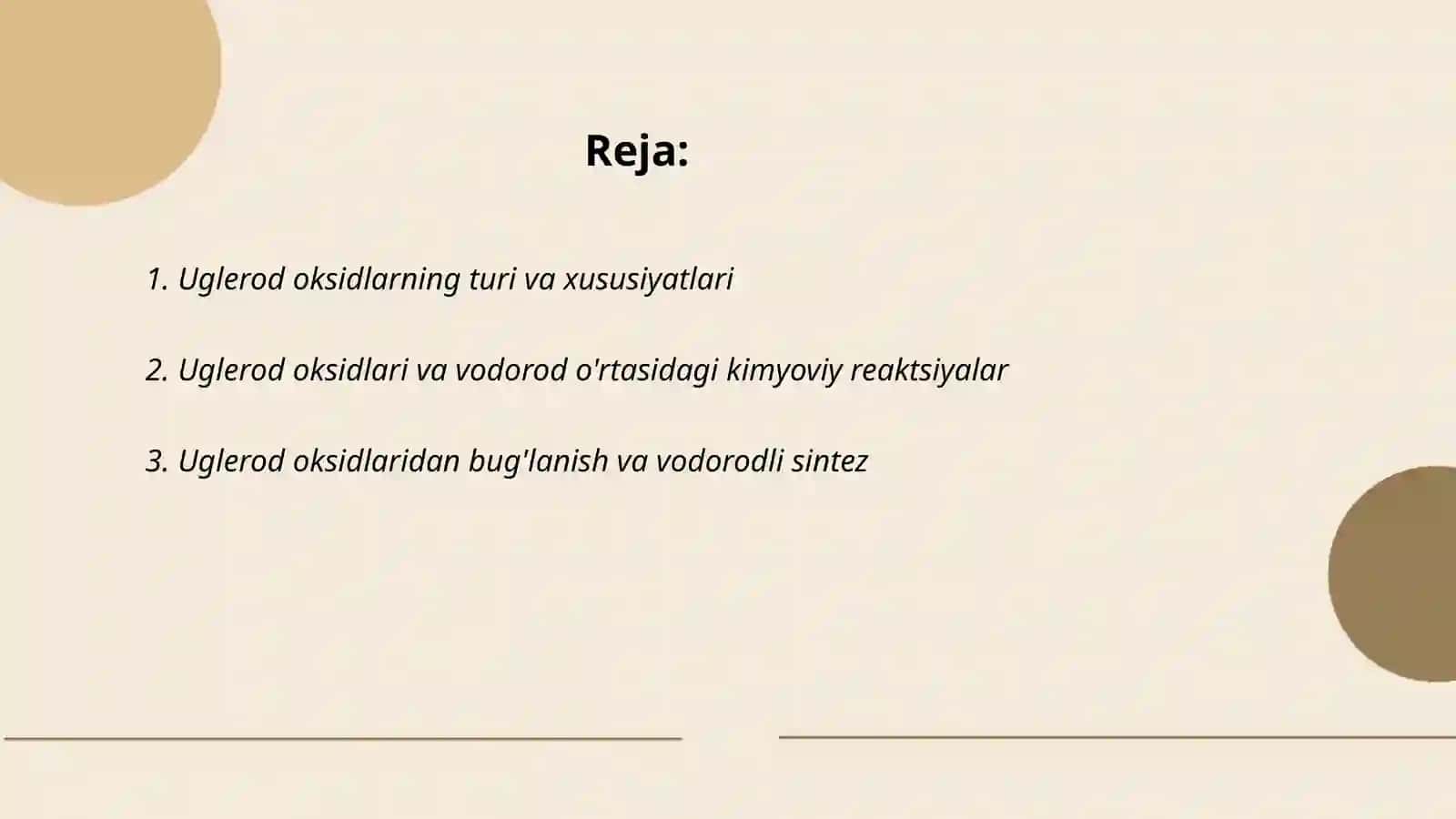 Uglerod oksidi va vodorod asosidagi sintezlar 2