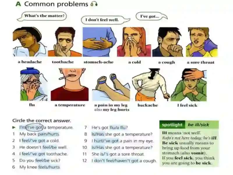 Lesson 17. I CAN TALK ABOUT ILLNESSES. 2
