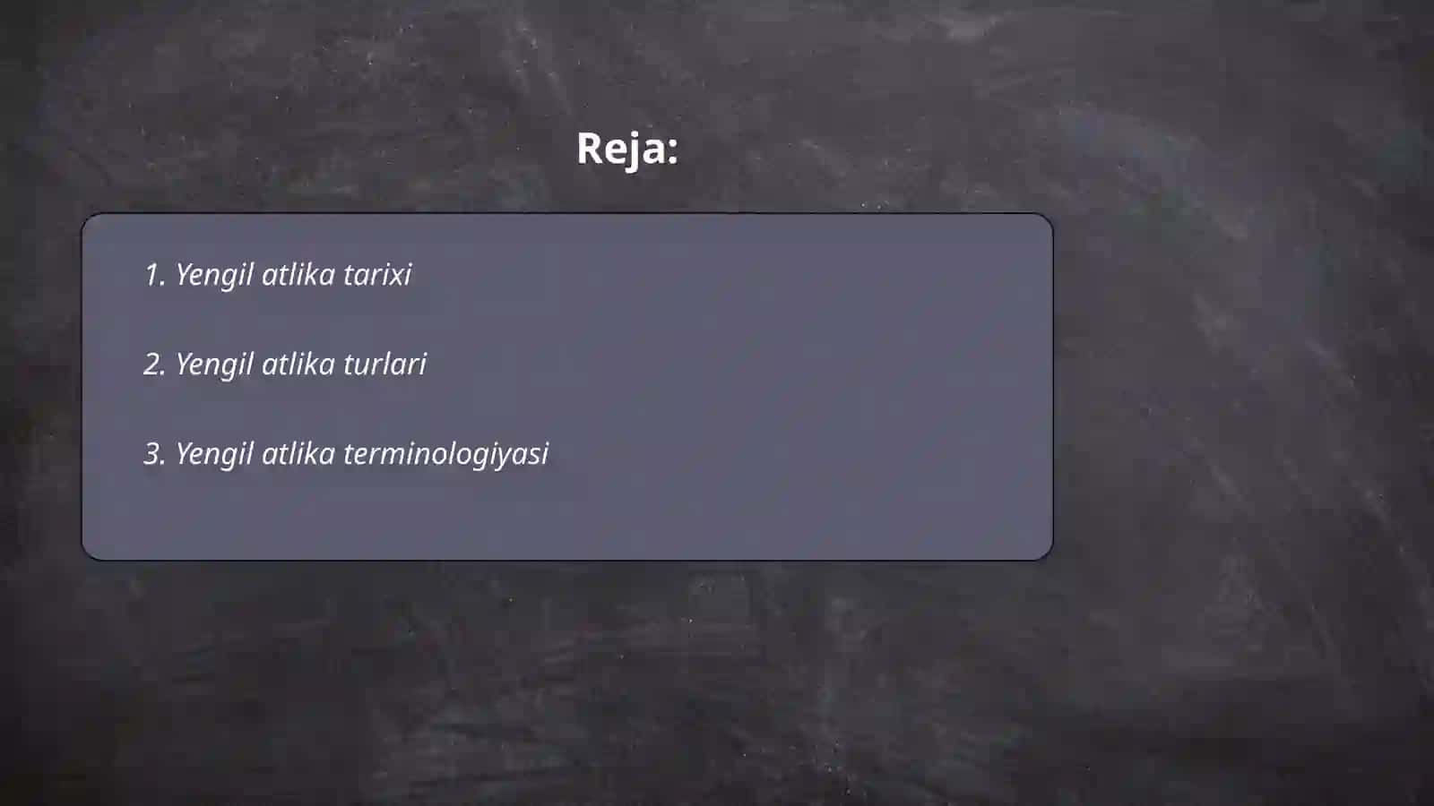 Yengil atlika tarixi 2