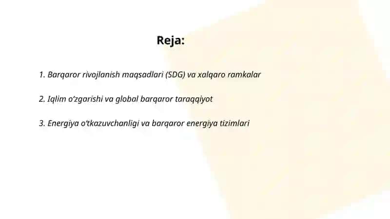 Global jarayonlar va barqaror taraqqiyot falsafasi 2