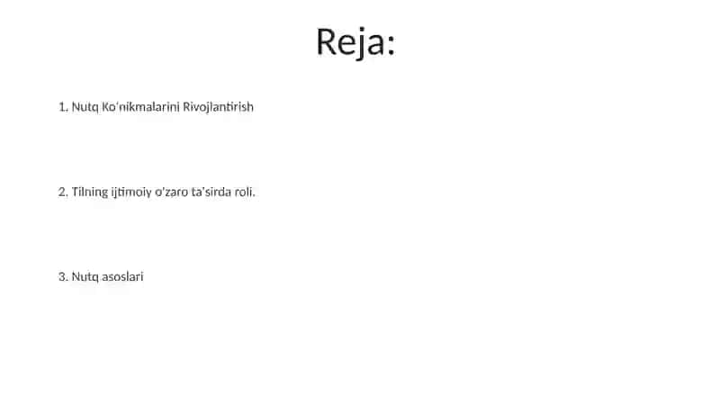Nutqini kommunikativ vosita sifatida rivojlanishi 2