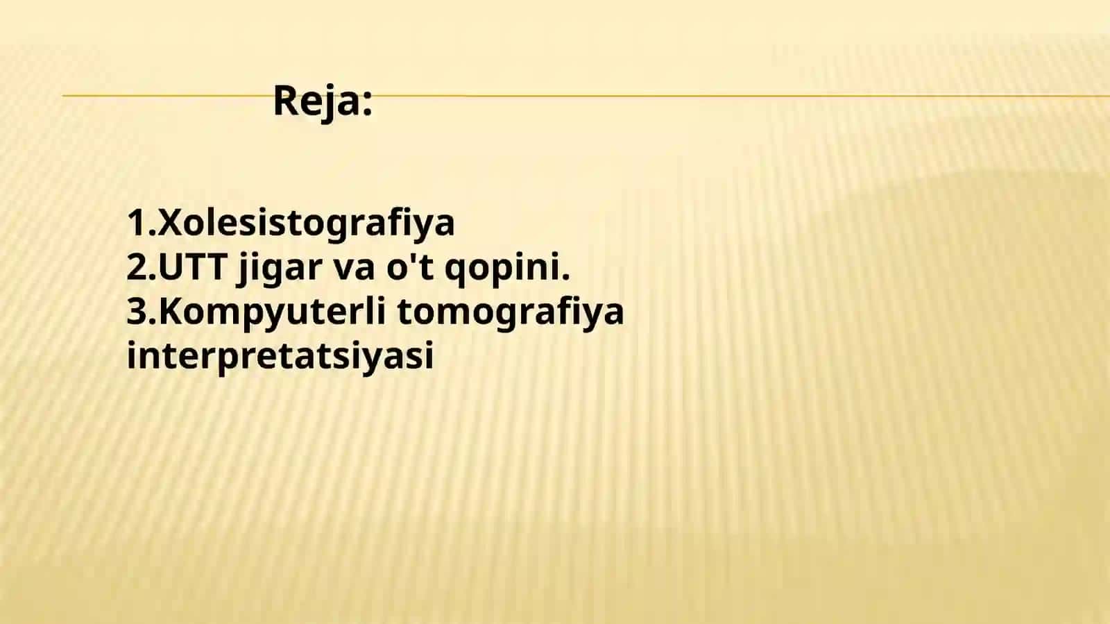 Xolesistografiya, UTT o't qopi. Kompyuterli tomografiya interpretatsiyasi 2