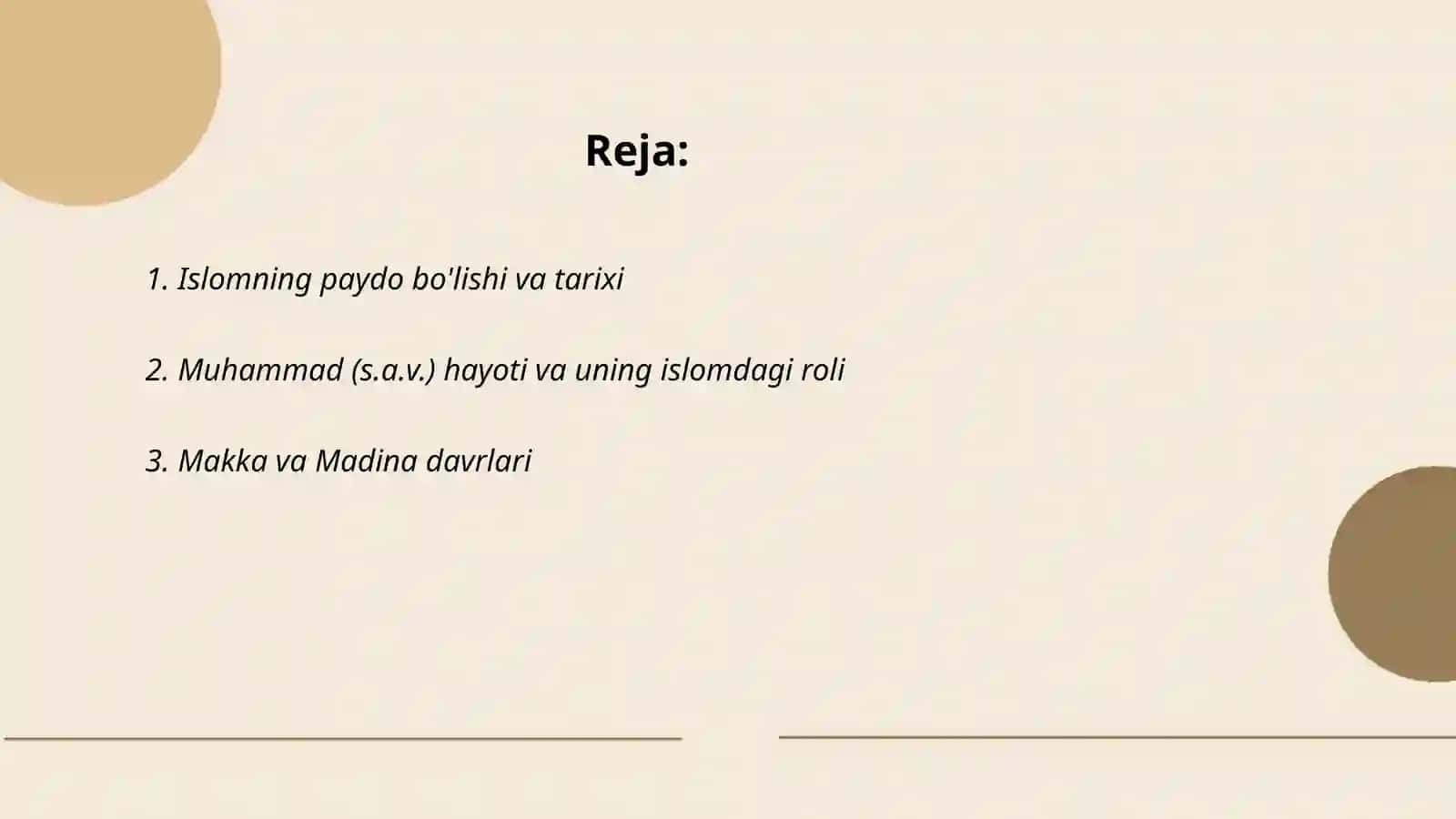 Islom dini tarixi va mohiyati 2
