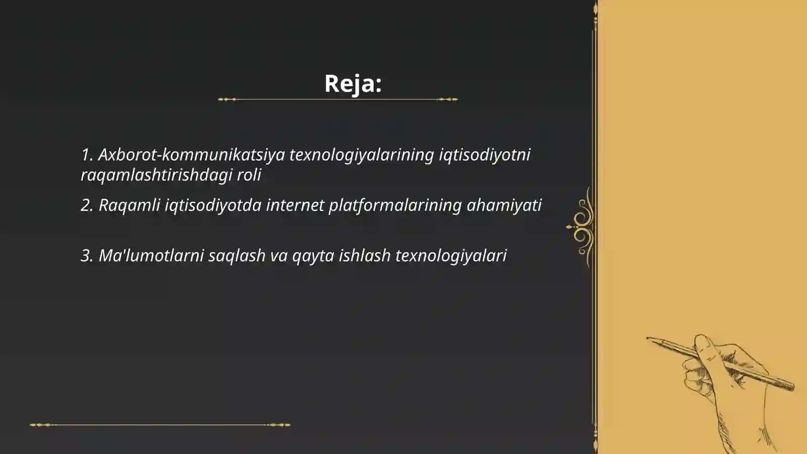 Raqamli iqtisodiyotni rivojlantirishda axborot kommunikatsiya texnologiyalarini o'rni 2
