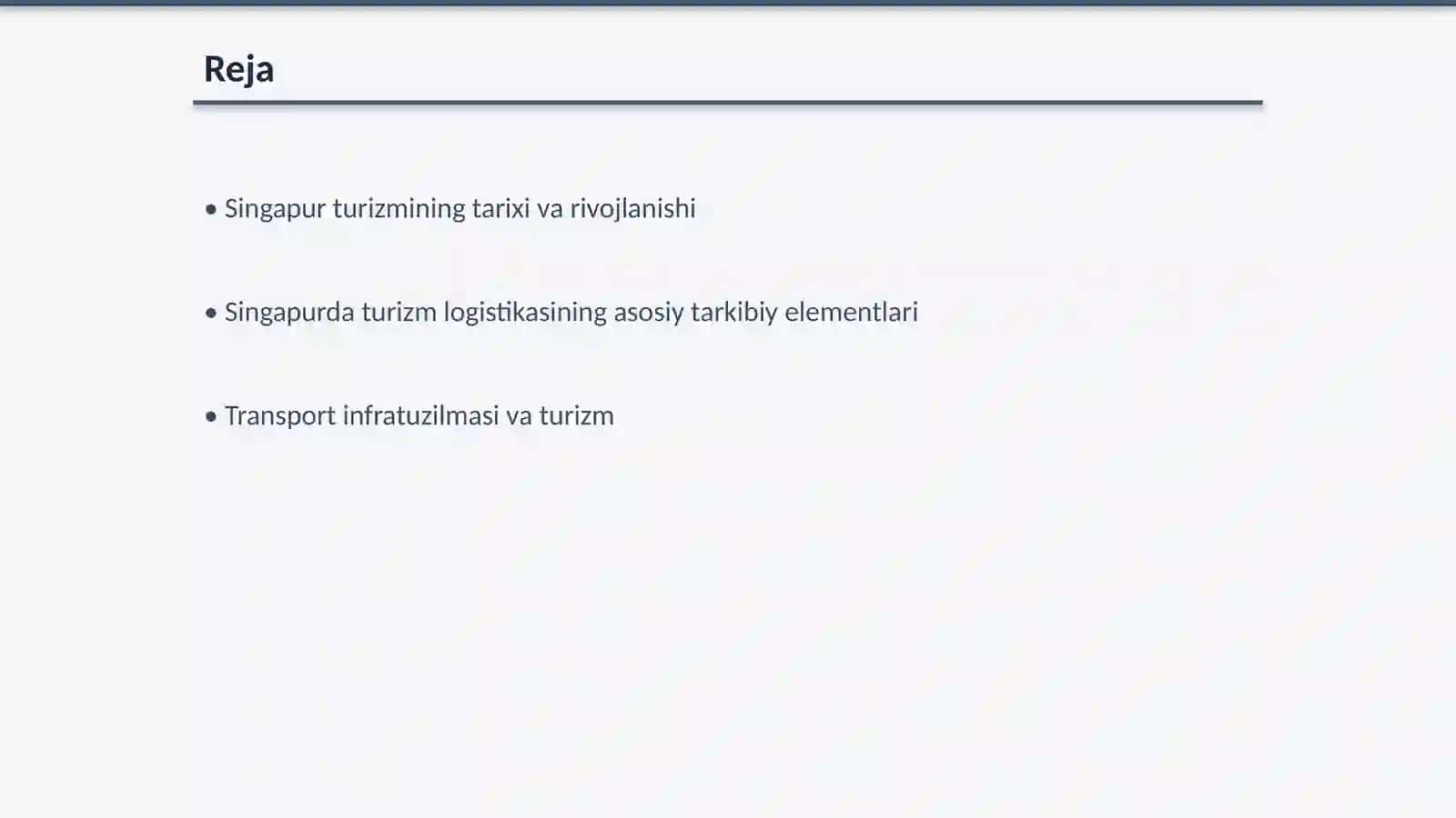 Singapur davlatining turizm logistikasi 2