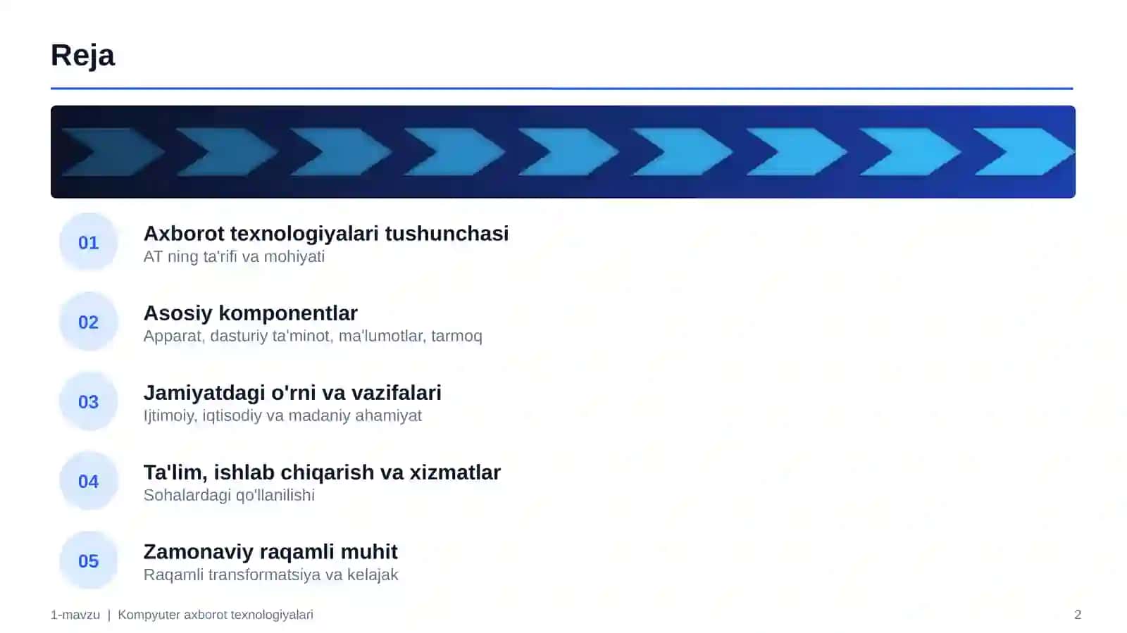 Kompyuter axborot texnologiyalarining mohiyati va vazifalari 2