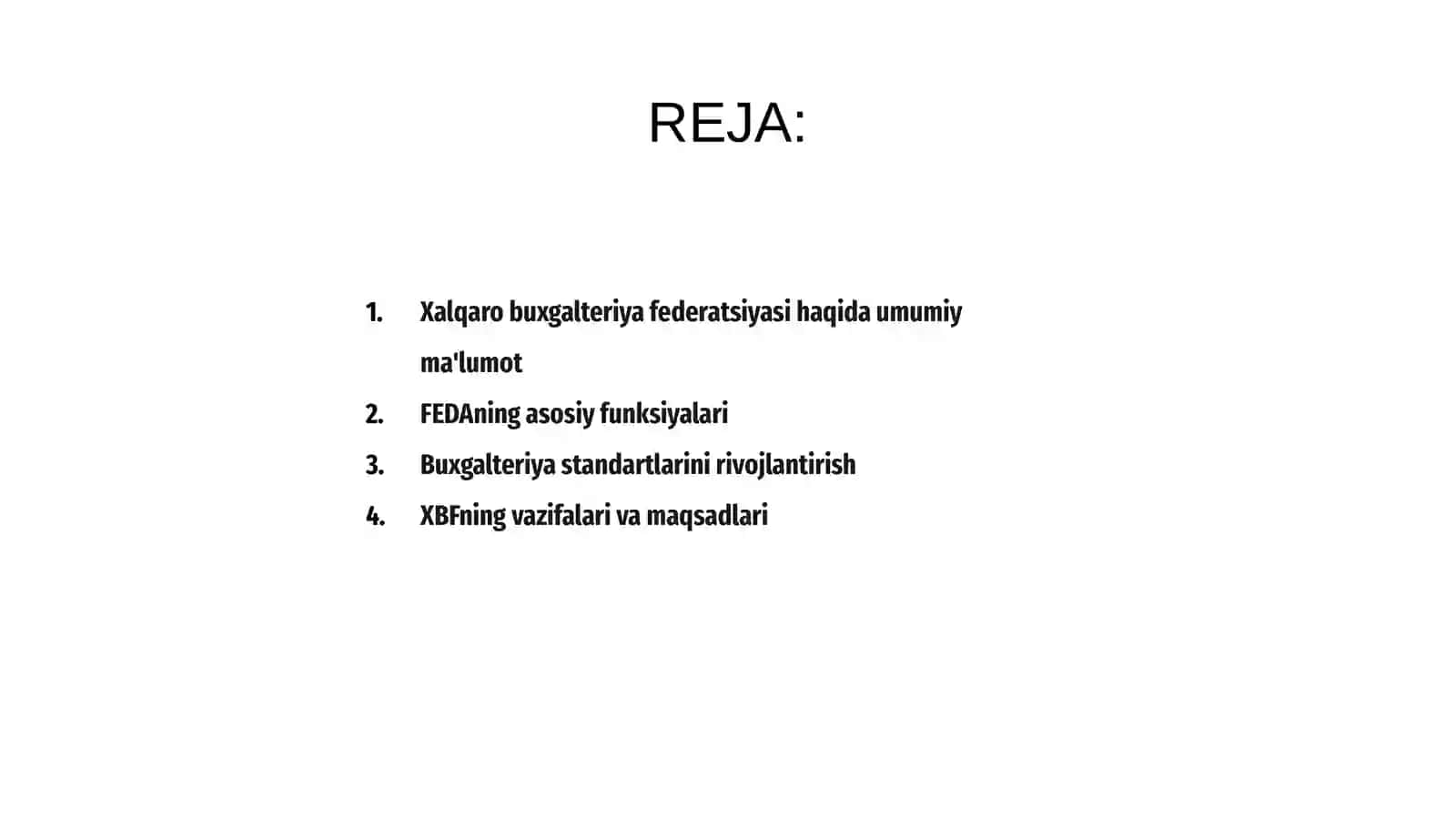Xalqaro buxgalteriya federatsiyasining funksiyasi va vazifalari 2