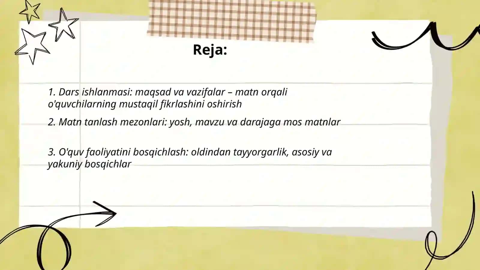 Dars ishlanmasi 2
