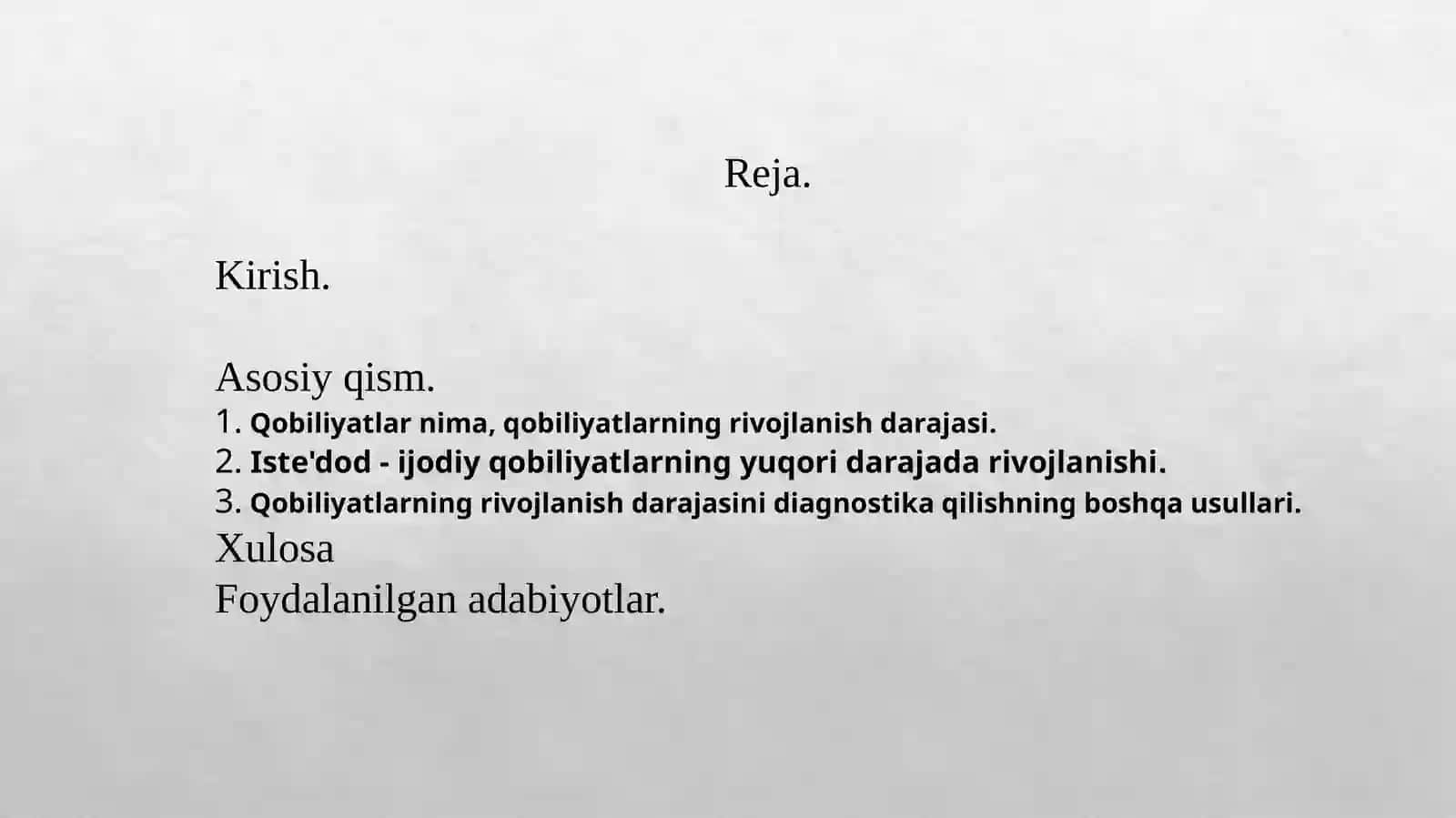 Kasbiy qobilyatlar va ularni aniqlash. 2