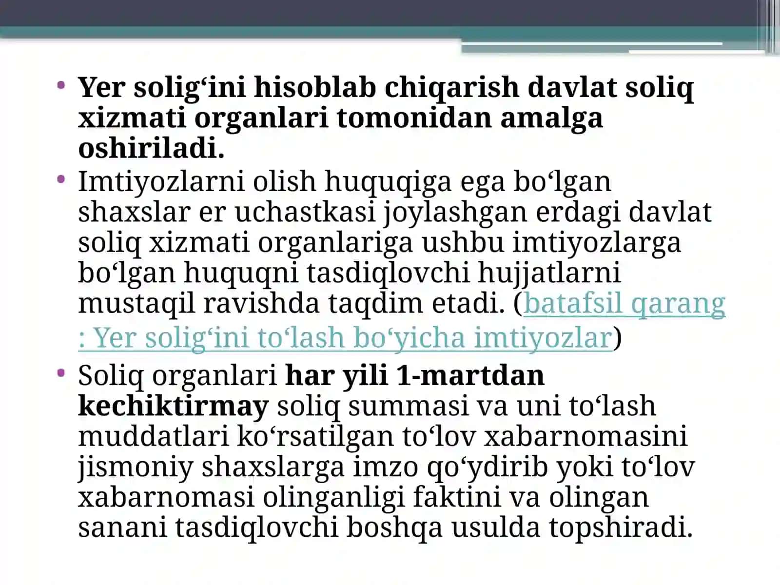 Soliq hisoblash va budjetdan to'lash mexanizmi 2