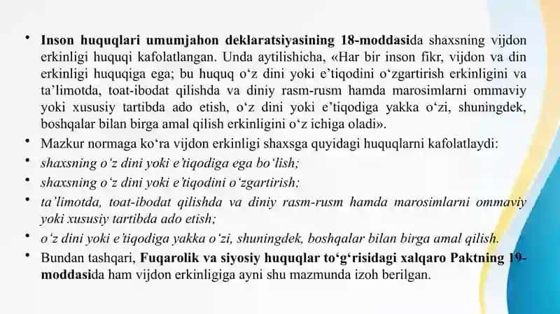 O‘zbekistonda faoliyat yurituvchi diniy tashkilotlar 2