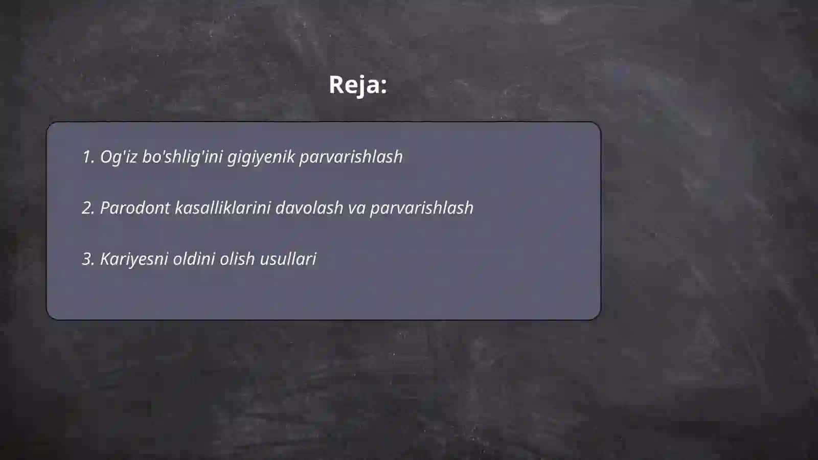 Og'iz bo'shlig'ini gigiyenik parvarishlash 2