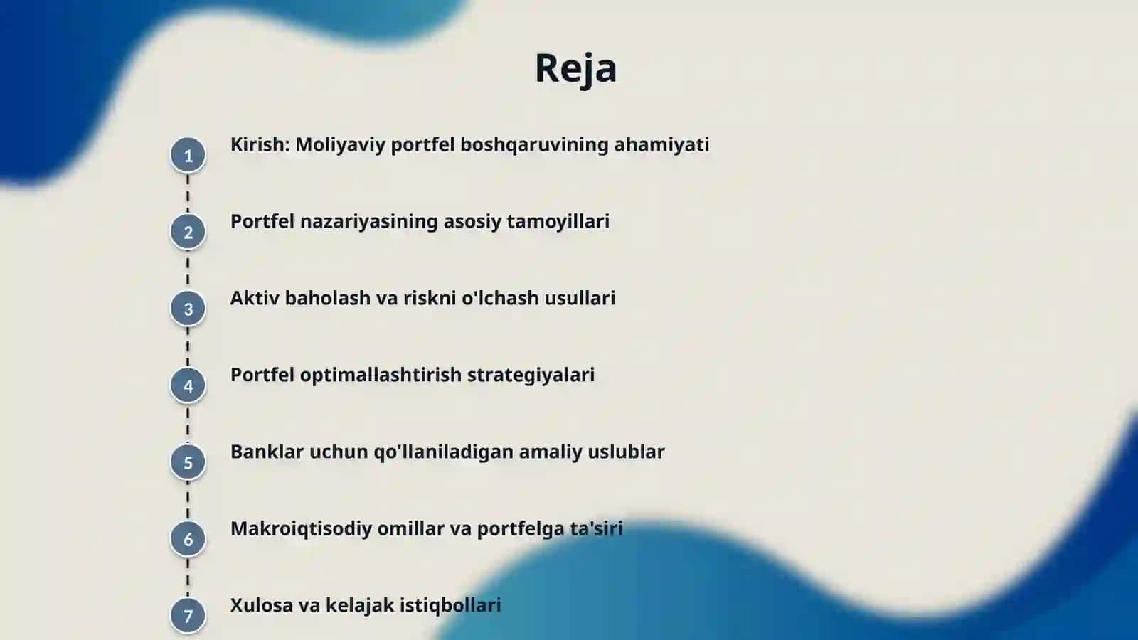 Banklarda moliyaviy portfelni boshqarishning nazariy asoslari 2