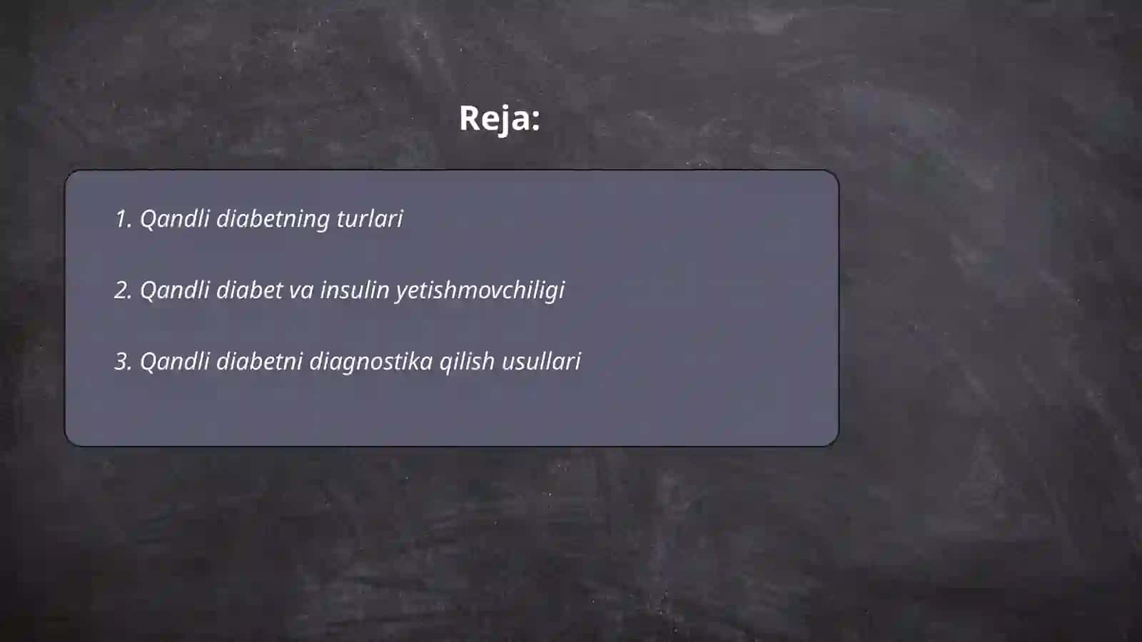 Qandli diabet. Ketanuriya va ketanimiya 2