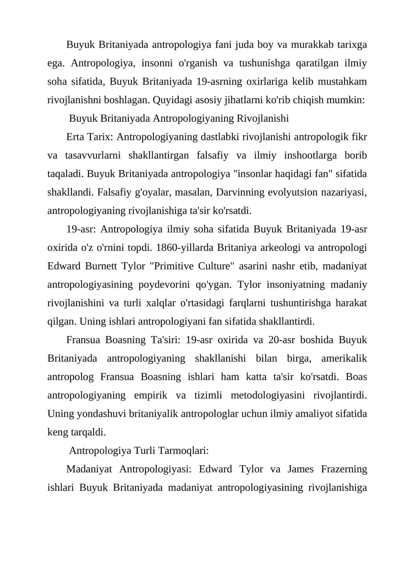 Buyuk Britaniyada antropologiya 2
