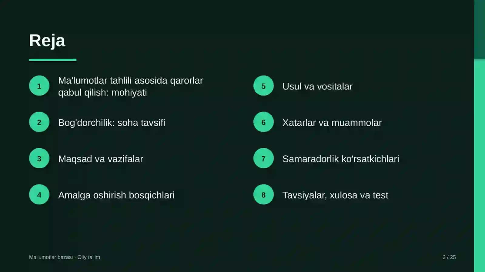Bog'dorchilikda ma'lumotlar tahlili asosida qarorlar qabul qilish 2