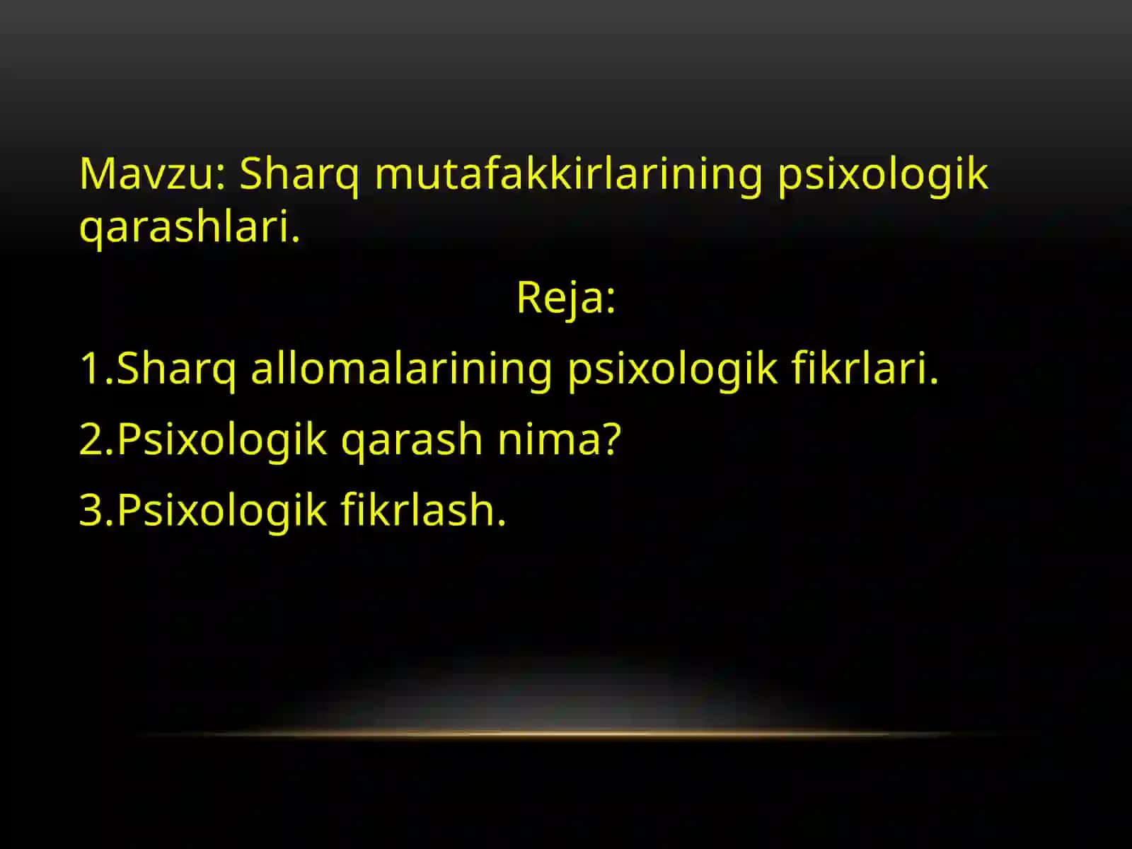 Sharq mutafakkirlarining psixologik qarashlari 2