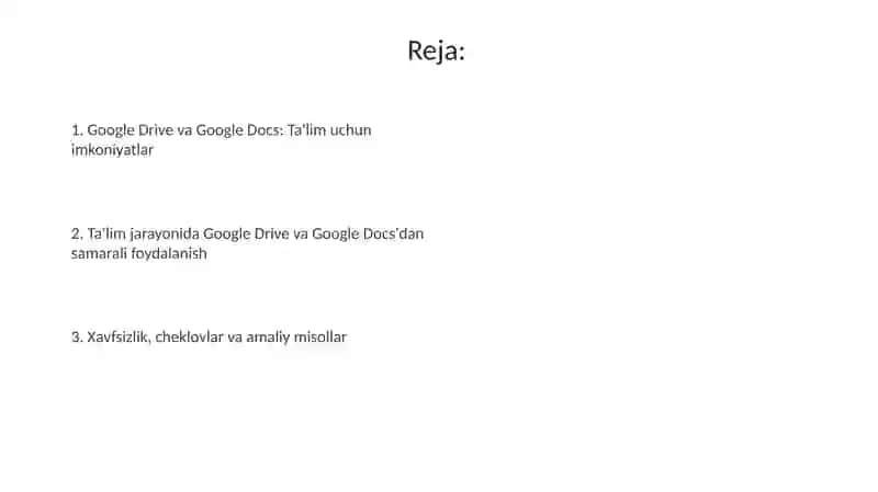 Google Drive va Google Docs 2