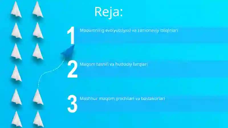 Oʻzbek maqom yoʻllari va namoyondalari haqida taqdimot 2