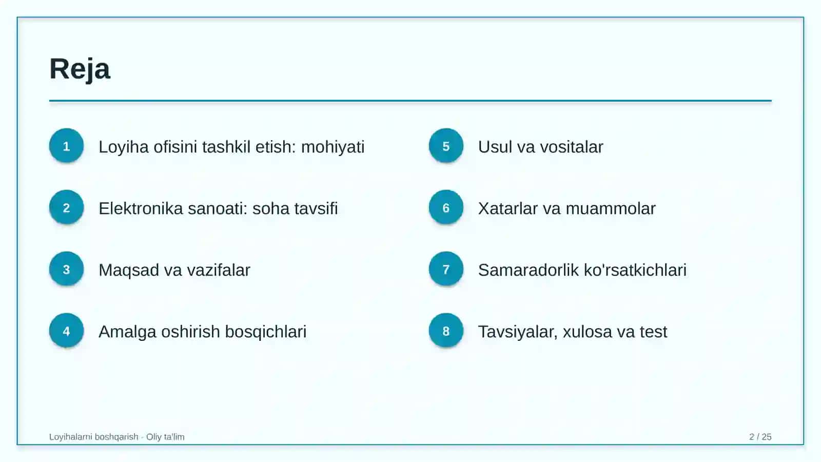 elektronika sanoatida loyiha ofisini tashkil etish 7984 2