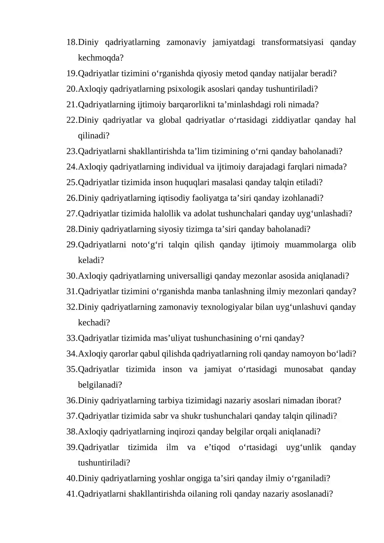 Islomiy qadriyatlarni o‘rganishning nazariy asoslari 2