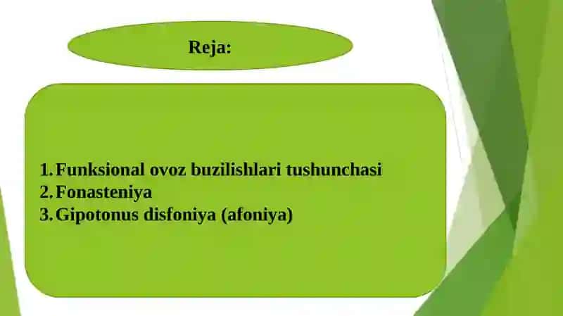 Funktsional ovozbuzilishlari 2