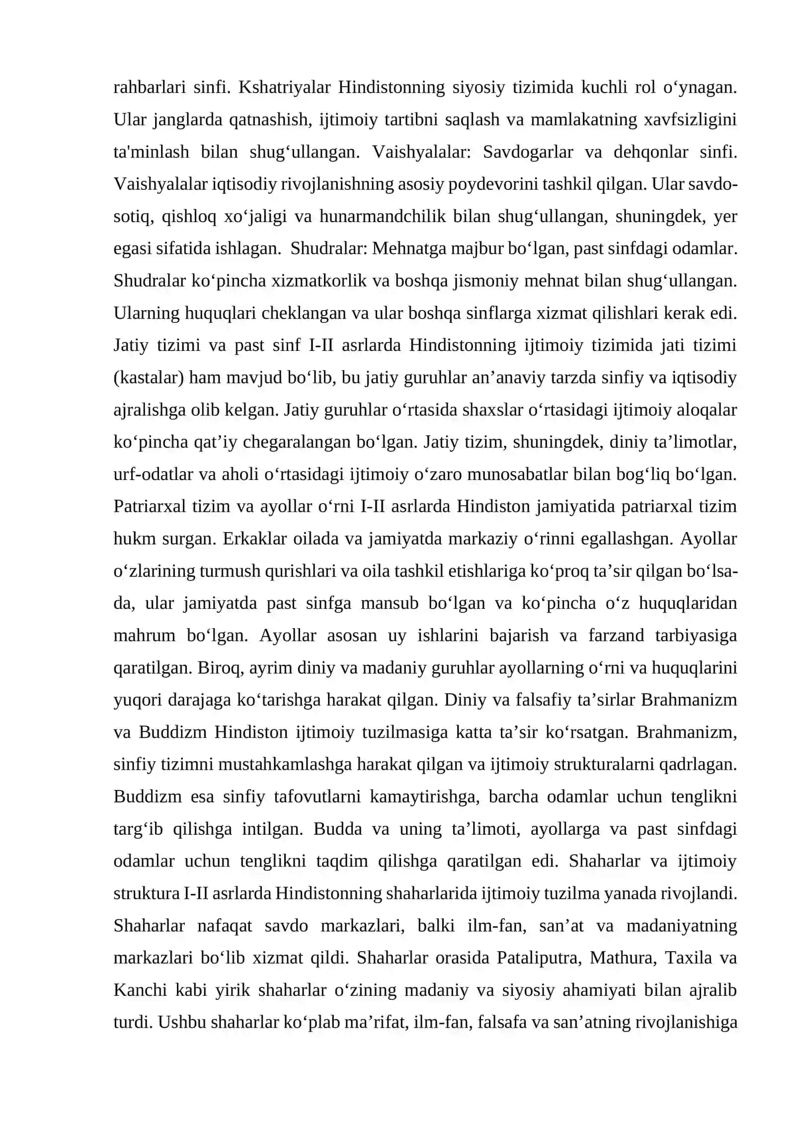 I-II asrlarda Hindistonda ijtimoiy-iqtisodiy munosabatlar 2