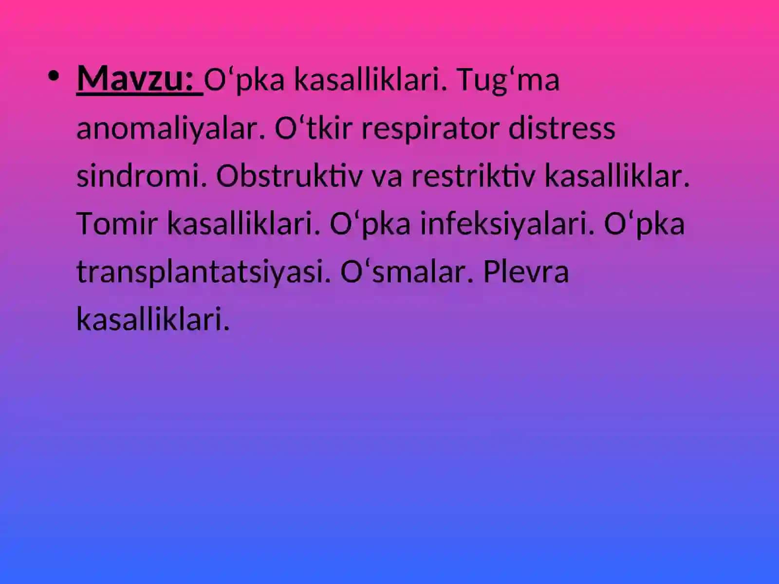 PATOLOGIK ANATOMIYA 2-Ma’ruza 2