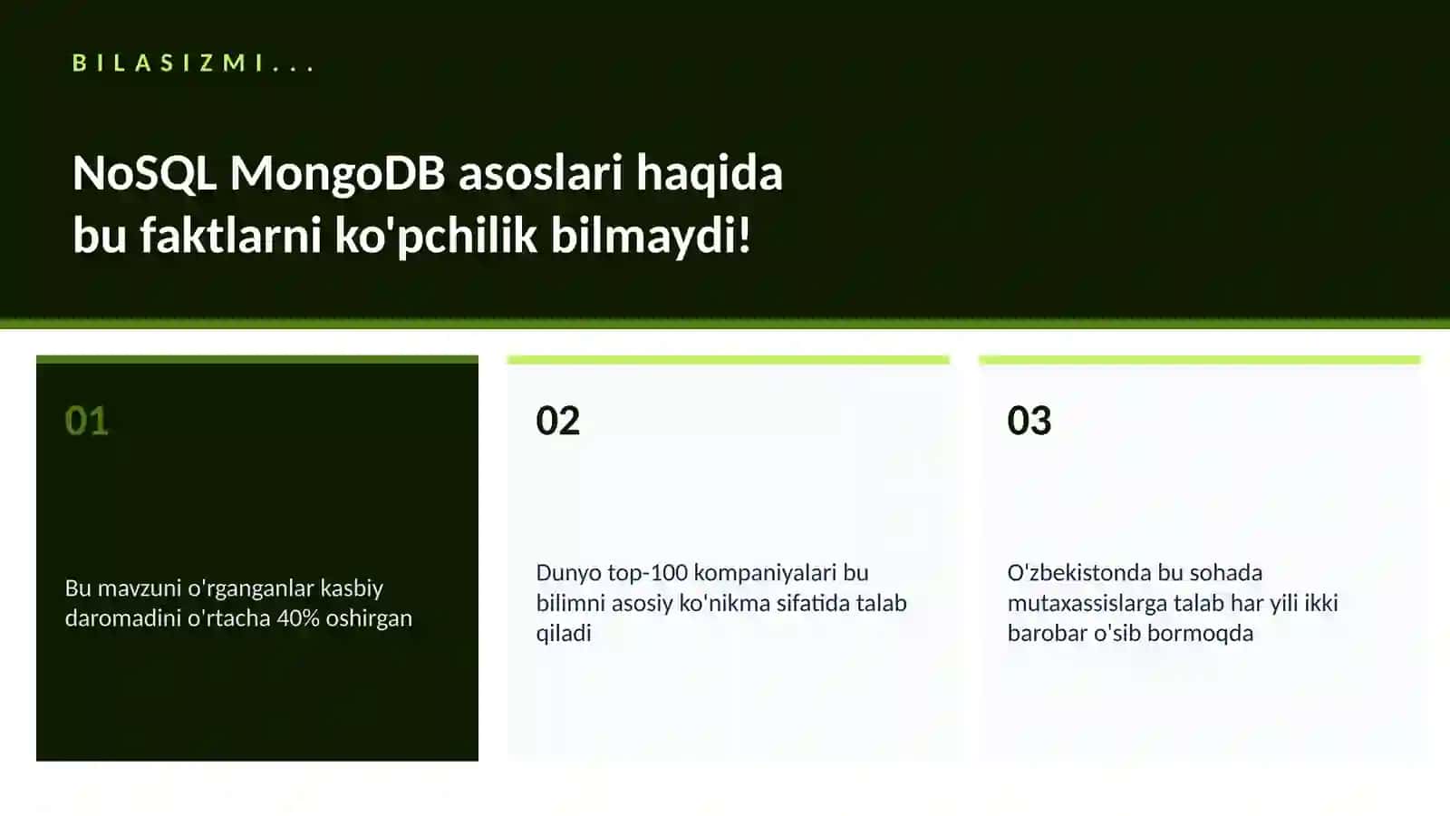 NoSQL MongoDB asoslari 2