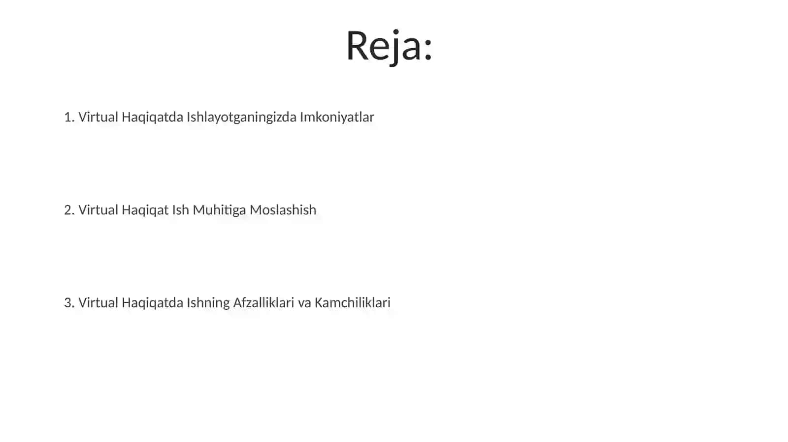 Virtual borliqda ishlash 2