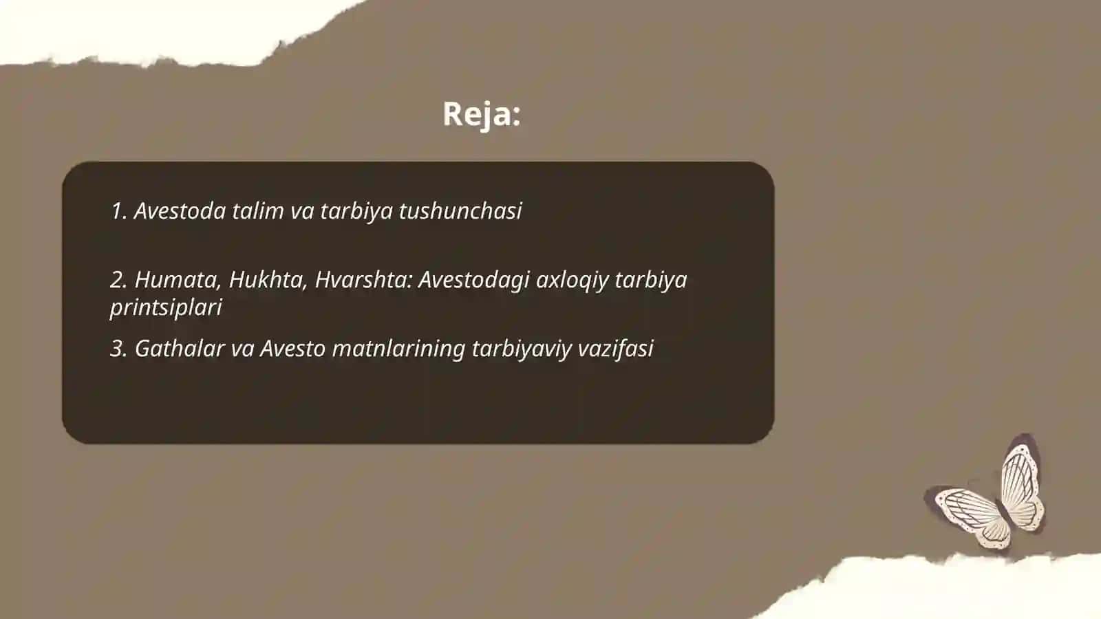 Avestodagi talim tarbiyaga oid fikrlar 2