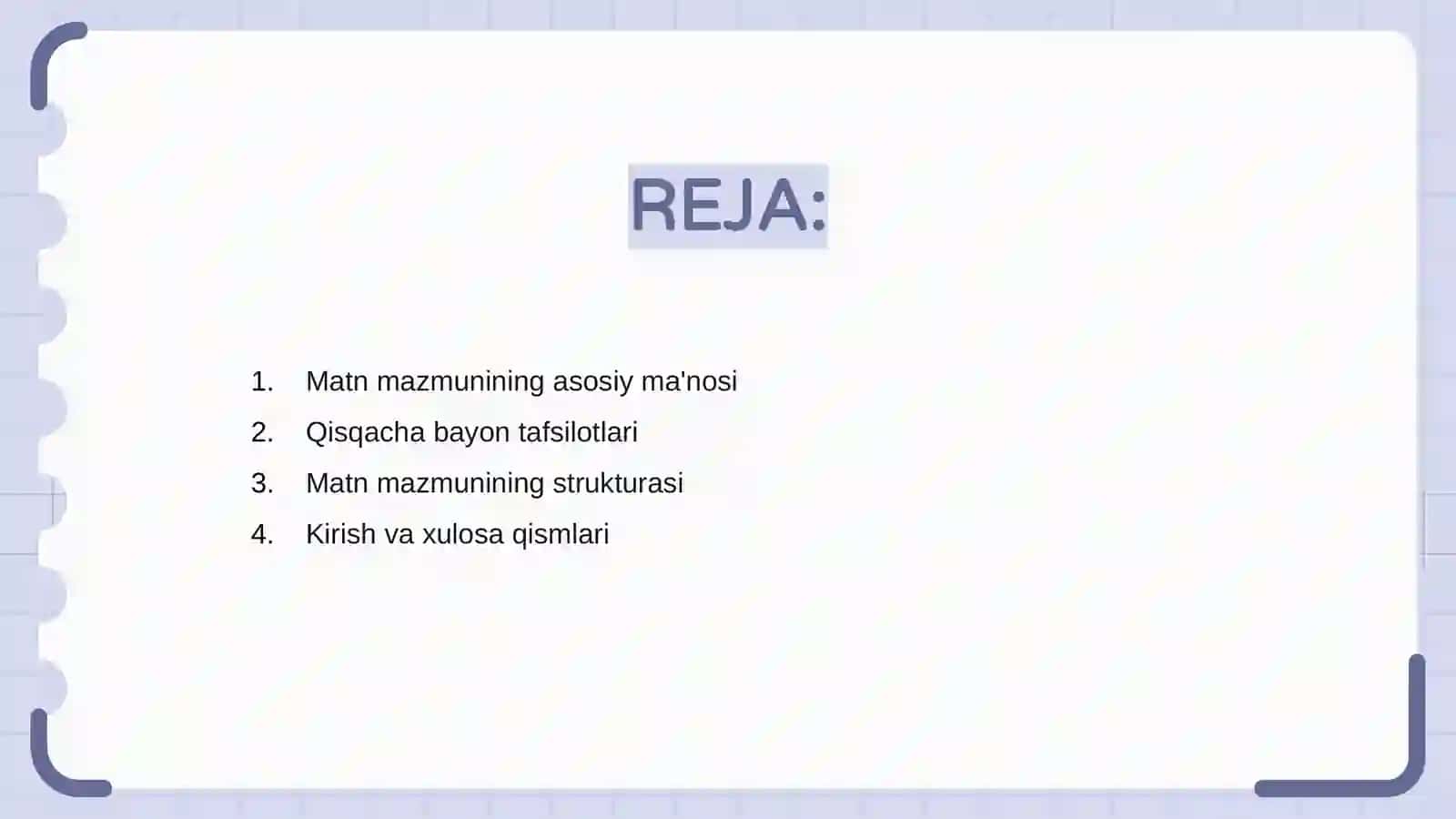 Matn mazmunining tahlili 2